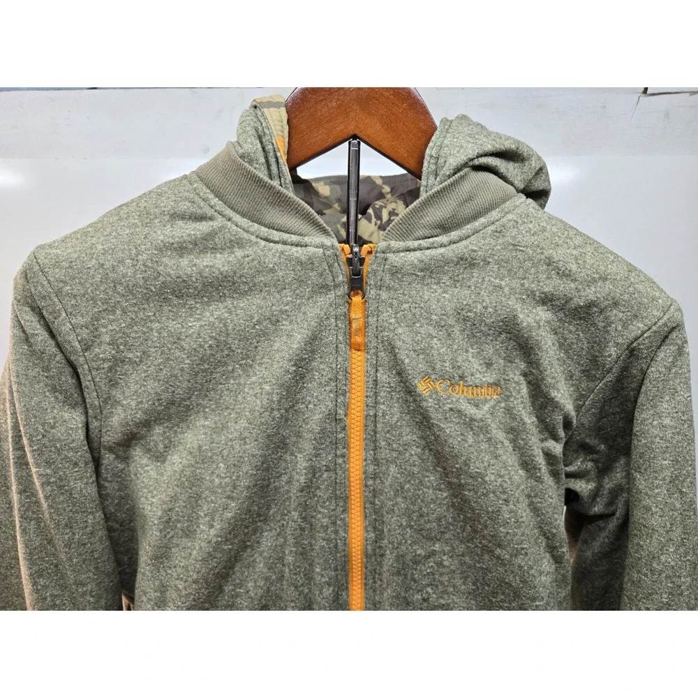 Columbia Reversible Jacket, Youth Boys XL , Camo/Gray